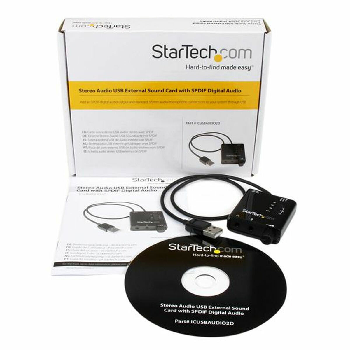 Geluidskaart Startech ICUSBAUDIO2D